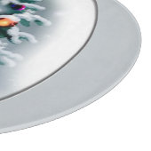 Pekingese kerst snijplank (Hoek)