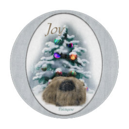 Pekingese kerst snijplank
