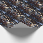 Pekingese Kerstfeest Seizoen Cadeaupapier (Hoek)