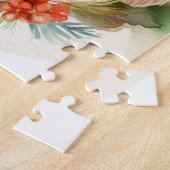 Pekingese kerstkrans feestelijke pup legpuzzel (Zijkant)