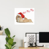 Pekingese Kerstman Poster (Thuiskantoor)