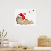 Pekingese Kerstman Poster (Keuken)