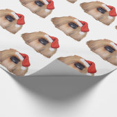 Pekingese Kerstmis Cadeaupapier (Hoek)