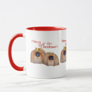 Pekingese Kerstmis Mok