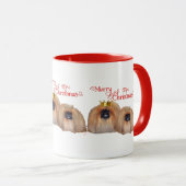 Pekingese Kerstmis Mok (Voorkant rechts)