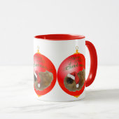 Pekingese kerstversiering mok (Voorkant rechts)