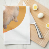 Pekingese kerstversiering theedoek (Quarter Fold)