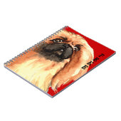 Pekingese kleurenblok notitieboek (Linkerzijde)
