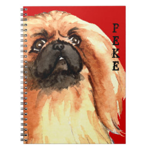 Pekingese kleurenblok notitieboek