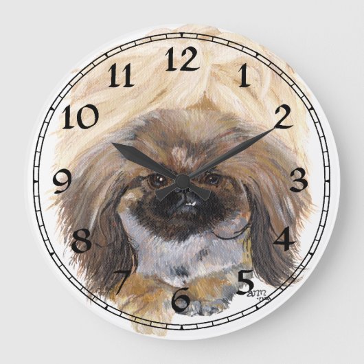 Pekingese Klok (Voorkant)