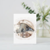 Pekingese komt tevoorschijn briefkaart (Staand voorkant)
