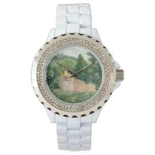 Pekingese Koning Horloge