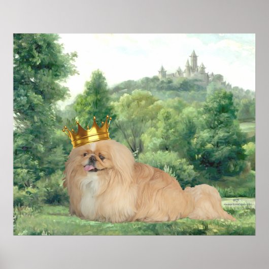 Pekingese Koning Poster (Voorkant)