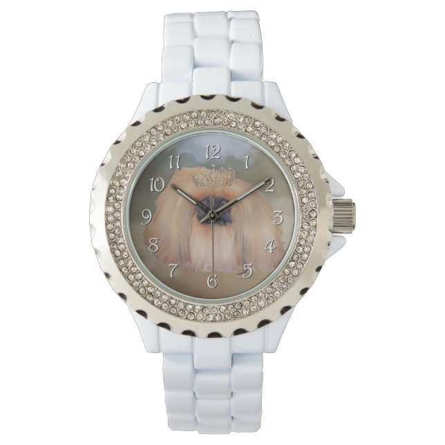 Pekingese Koninklijk Horloge (Voorkant)