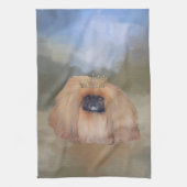 Pekingese Koninklijk Theedoek (Verticaal)
