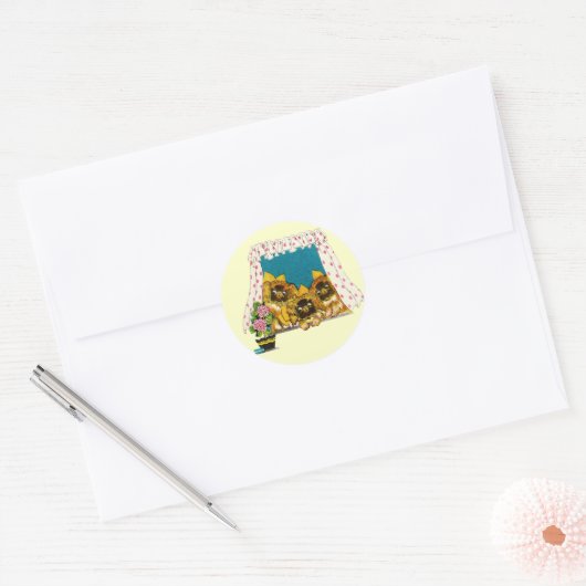 Pekingese Liefde Stickers (Envelop)