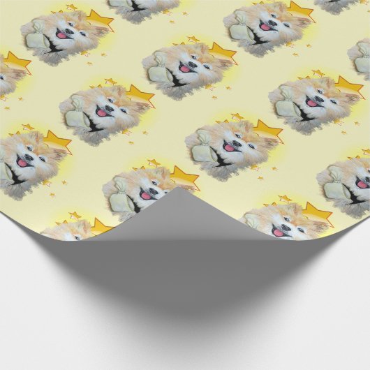 Pekingese Long Hazard Small Dog is een ster Cadeaupapier (Hoek)