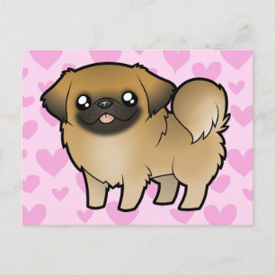 Pekingese Love (puppy cut) Briefkaart