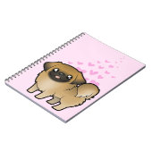 Pekingese Love (puppy cut) Notitieboek (Linkerzijde)