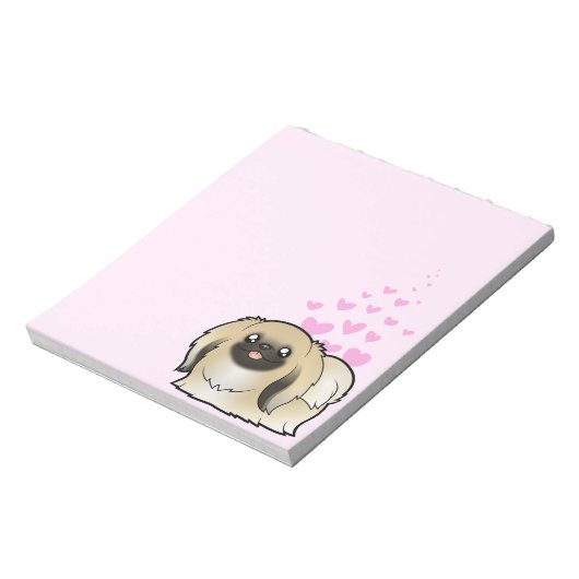 Pekingese Love (show cut) Notitieblok (Linkerzijde)