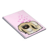 Pekingese Love (show cut) Notitieboek (Rechterzijde)