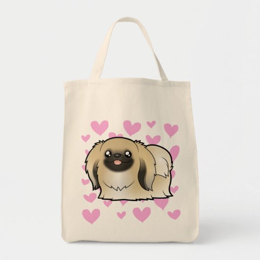 Pekingese Love (show cut) Tote Bag (Voorkant)