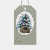 Pekingese Lovers Kerstmis Cadeaulabel (Voorkant)