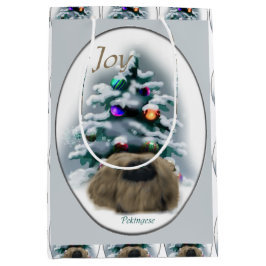 Pekingese Lovers Kerstmis Medium Cadeauzakje