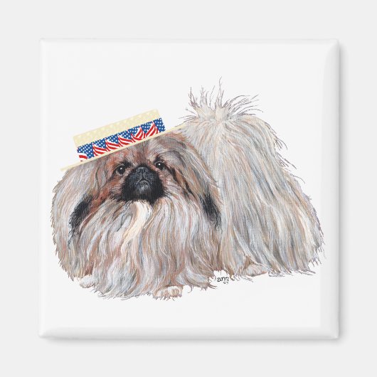 Pekingese magneet (Voorkant)