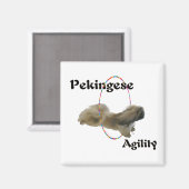Pekingese magneet (Voorkant / Achterkant)