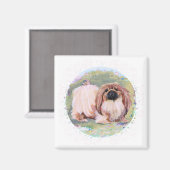 Pekingese magneet (Voorkant / Achterkant)