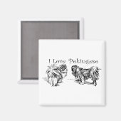 Pekingese Magnet (Voorkant / Achterkant)