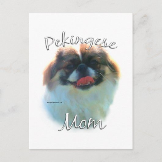 Pekingese mama 2 briefkaart (Voorkant)