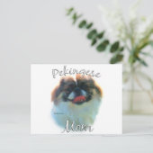 Pekingese mama 2 briefkaart (Staand voorkant)