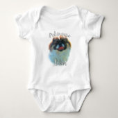 Pekingese mama 2 romper (Voorkant)