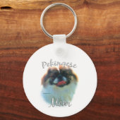 Pekingese mama 2 sleutelhanger (Voorkant)