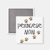 Pekingese mama magneet (Voorkant / Achterkant)