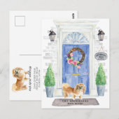 Pekingese Moving Announcement Briefkaart (Voorkant / Achterkant)