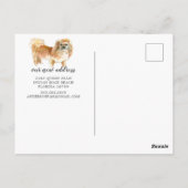 Pekingese Moving Announcement Briefkaart (Achterkant)