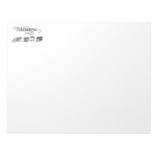 Pekingese Notitieblok (Voorkant)