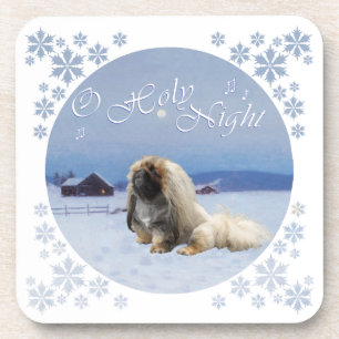 Pekingese O Heilige Nacht Bier Onderzetter
