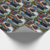 Pekingese op een peddel: een Schilderachtig avontu Cadeaupapier (Hoek)