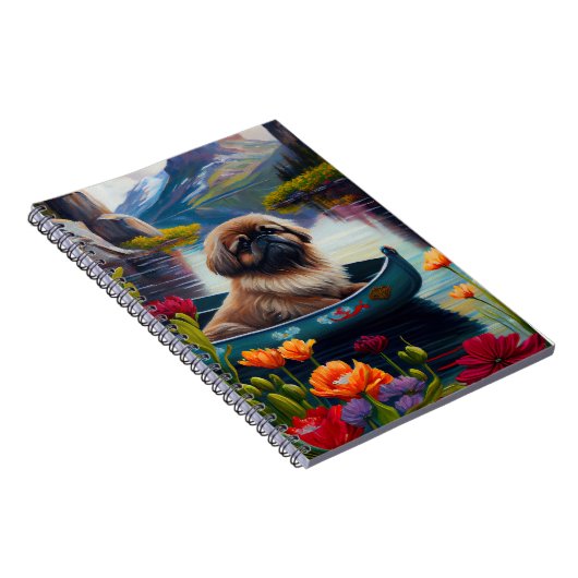 Pekingese op een peddel: een Schilderachtig avontu Notitieboek (Rechterzijde)