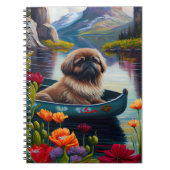 Pekingese op een peddel: een Schilderachtig avontu Notitieboek (Voorkant)