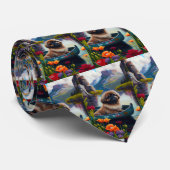 Pekingese op een peddel: een Schilderachtig avontu Stropdas (Opgerold)