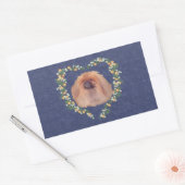 Pekingese Oranje bloesems Rechthoekige Sticker (Envelop)