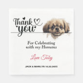 Pekingese papieren servet (Voorkant)