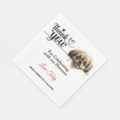 Pekingese papieren servet (Hoek)