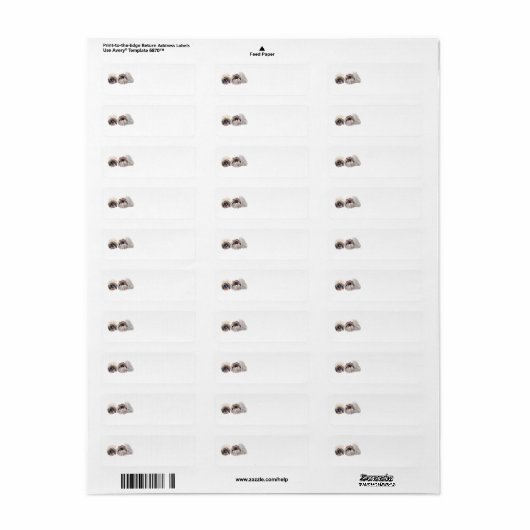 Pekingese Patriotic Return Address Labels (Full Sheet)
