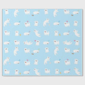 Pekingese patroonverlooppapier cadeaupapier (Vlak)